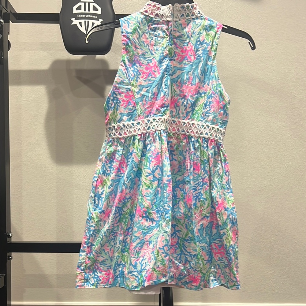 Lilly Pulitzer Pink and Blue Patterned Dress - Picture 2 of 3